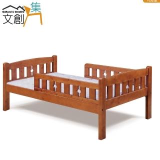 【文創集】佛爾   時尚3.5尺實木單人床台(不含床墊)