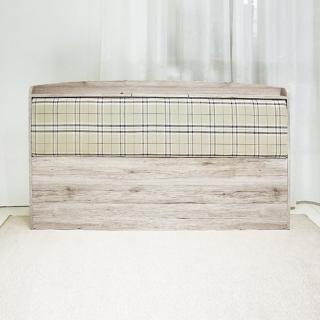 【AS】法蘭克5尺浮雕木紋靠墊床頭片-158x15x95cm