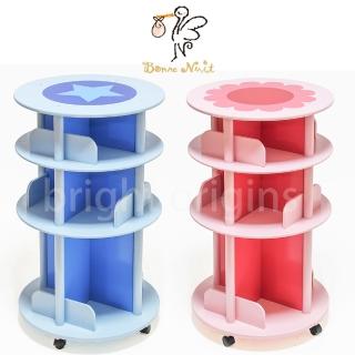 【Bonne Nuit】美式旋轉書櫃(2色可選)