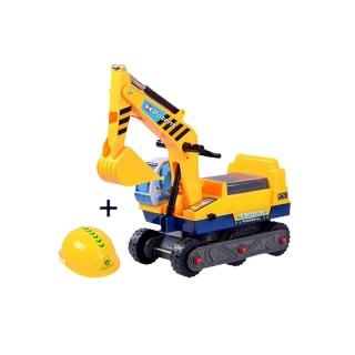 【Playful Toys 頑玩具】乘坐挖土機(兒童滑步車 騎乘玩具 怪手玩具 兒童禮物)