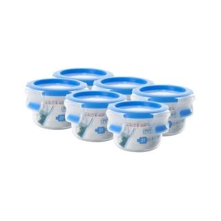 5474291 OL 【Tefal 特福】寶寶副食品無縫膠圈防漏PP保鮮盒-150ML圓形(6入組)