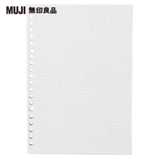 Muji 無印良品 植林木不易透色活頁紙 A5 方眼 5mm 100頁 Momo購物網