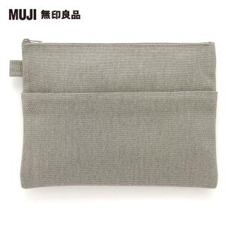 【MUJI 無印良品】帆布小物袋/平型.約25x18cm