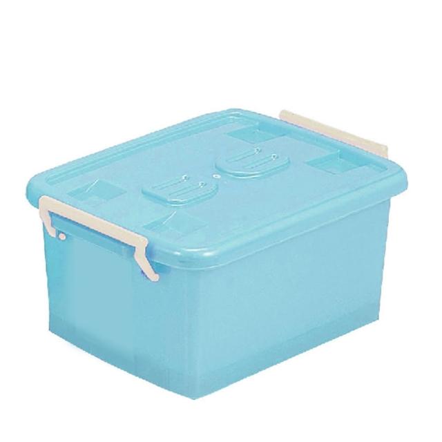 【HOUSE 好室喵】C600彩瓷滑輪整理箱M 50L(3入)
