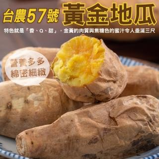 【WANG 蔬果】台農57號黃地瓜(平箱裝10斤±10%)