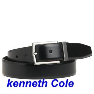 【KENNETH COLE】2018男時尚U形扣黑棕色可翻轉兩用皮帶-網(預購)