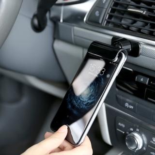 3D Air 阿基米德重力槓桿固定可旋轉黏貼車用/手機支架(黑色)