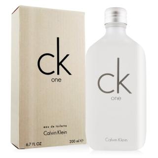 【Calvin Klein】CK ONE中性淡香水(200ml-國際航空版)