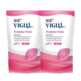 【VIGILL 婦潔】滋潤嫩白 私密沐浴露 補充包180ml x兩包組