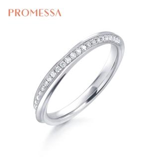 【點睛品】Promessa 18K金纏繞設計 13分鑽石戒指／線戒