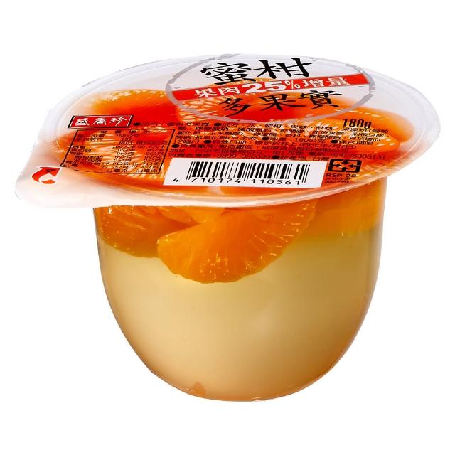 【盛香珍】多果實果凍180gX6杯入(綜合水果/葡萄/蜜柑/白桃-口味任選)中元普渡/拜拜/澎派