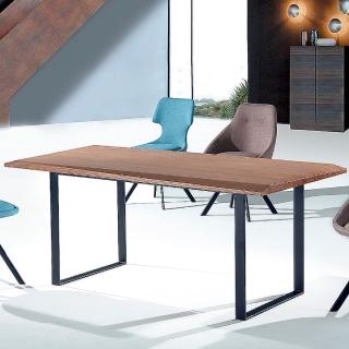 【AS】奧德里實木6尺餐桌-180x90x75cm(兩色可選)