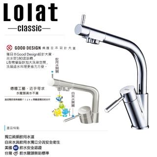 【Lolat羅力水龍頭】單槍RO廚房無鉛水龍頭(D5268)