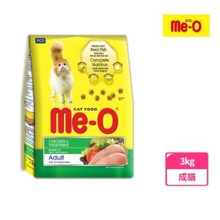 【Me-O 咪歐】乾貓糧-雞肉蔬菜口味 3KG(貓糧/貓飼料/成貓)