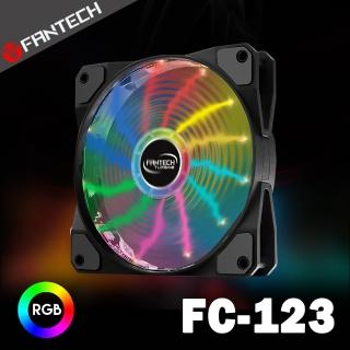 【FANTECH】RGB燈效防震靜音風扇(FC-123)
