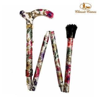 【Classic Canes】可摺疊收納。調整高低手杖-4616N(77-85cm)