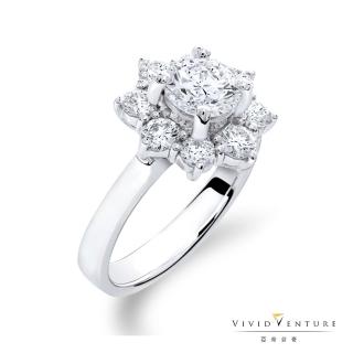 【Vividventure 亞帝芬奇】GIA 1克拉 DVS2 八心八箭 鑽戒 圓滿如意(鉑金台)