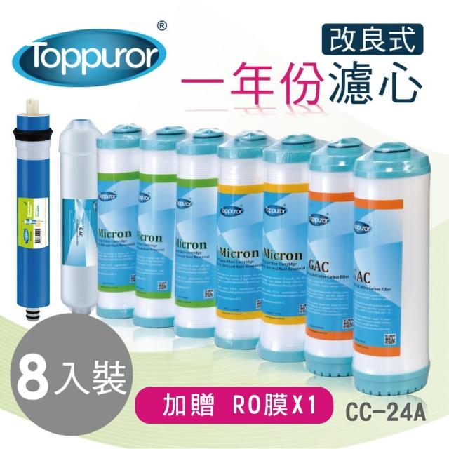 【Toppuror 泰浦樂】一年份濾心-TPR-RO系列專用(改良版濾心 CC-24A)