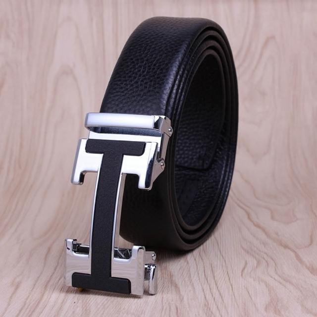 【米蘭精品】極速出貨  100%真皮皮帶男牛皮腰帶商務金屬皮帶休閒男襯衫牛仔西裝褲(自動扣耐磨多款73qg19)