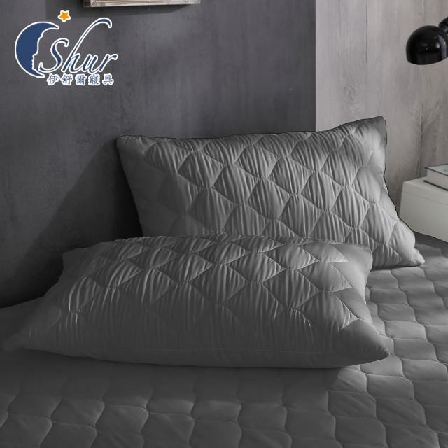 【ISHUR 伊舒爾】3M防潑水技術枕頭保潔墊2入組 台灣製造(鋪棉加厚/多款任選)