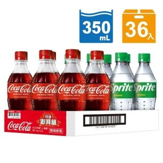 【Coca Cola 可口可樂】好運澎派組 寶特瓶350ml x3箱(共36入)