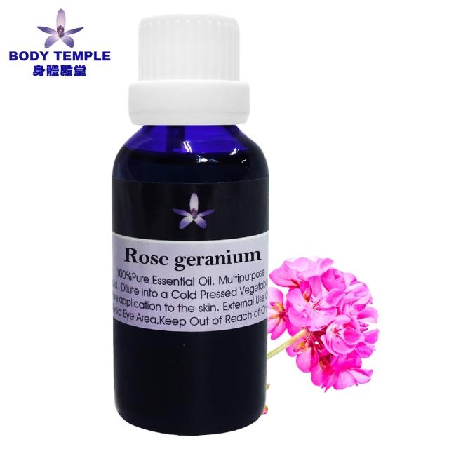 【Body Temple】玫瑰天竺葵芳療精油30ml(Rose Geranium)