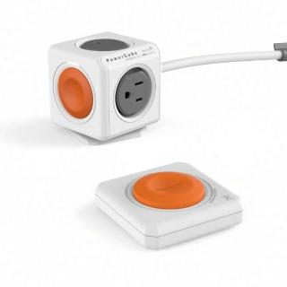 【索樂生活】荷蘭PowerCube延長線1.5m遙控擴充插座4面3孔(自動斷電保護積木堆疊魔術方塊任意轉接)