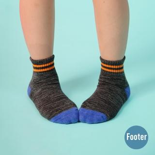 【Footer】撞色雙橫線條氣墊襪(ZH86L-黑)