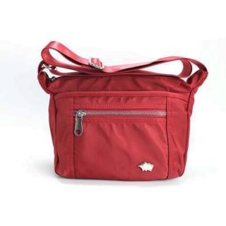 【DRAKA 達卡】外出防潑水斜背側背包-紅(44DK58240235)
