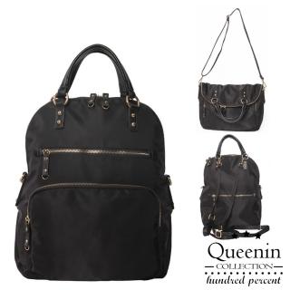 【DF Queenin】日藝精選OL最愛三WAY後背包-共2色