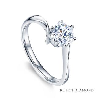 【RUIEN DIAMOND】GIA30分 D VVS2 3EX(18K白金 鑽石婚戒 炫動)