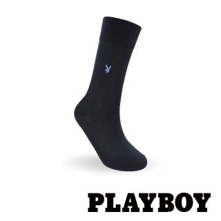 【PLAYBOY】簡約絲光紳士襪-丈青(紳士襪)