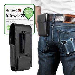 Achamber For iPhone Xs/ iPhone X 個性型男真皮旋轉直立腰掛皮套