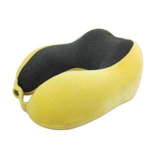 【PUSH!】旅遊用品記憶棉搭飛機枕U型頸枕火車枕午休枕頭枕(折疊型S50)