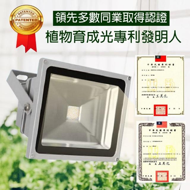 君沛 植物燈50瓦全光譜植物投射燈led 50w 植物生長燈 植物種植 Momo購物網