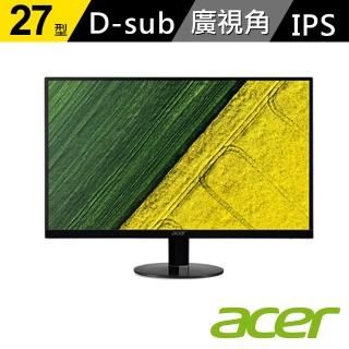 【acer 宏碁】SA270 A 27型 IPS 超薄無邊框螢幕