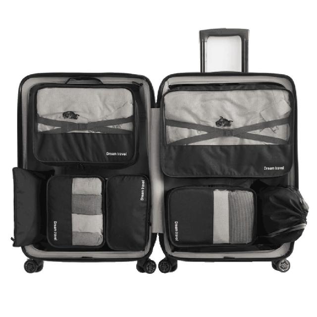 【PUSH!】旅遊用品 7件套旅行收納袋 行李箱衣物整理收納包袋套裝 收納袋(收納袋 7件套 S51)