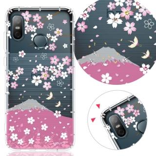 【YOURS】HTC U12 life 奧地利彩鑽防摔手機殼-櫻飛雪