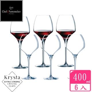 【法國C&S】OPEN UP玻璃水晶紅酒杯400cc(六入組)