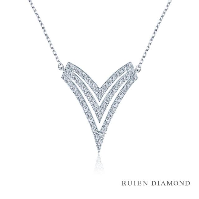 【RUIEN DIAMOND 瑞恩鑽石】輕珠寶系列 54分 鑽石項鍊(18K金)