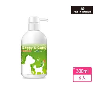 【Petty Boy】茶樹精油清爽潔淨驅蚊蟲不癢不流淚配方洗毛精 300ml*6入(隨機出貨_即期/福利/補充瓶)