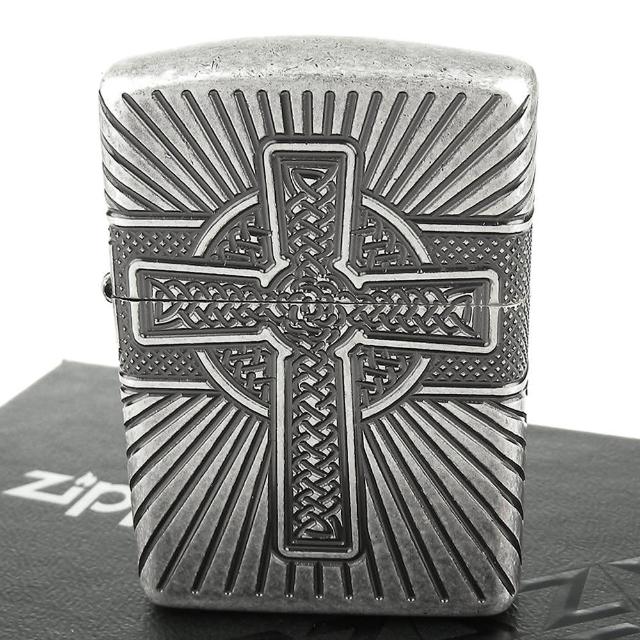 【Zippo】美系~Celtic Cross-凱爾特十字圖案設計打火機(ARMOR裝甲)