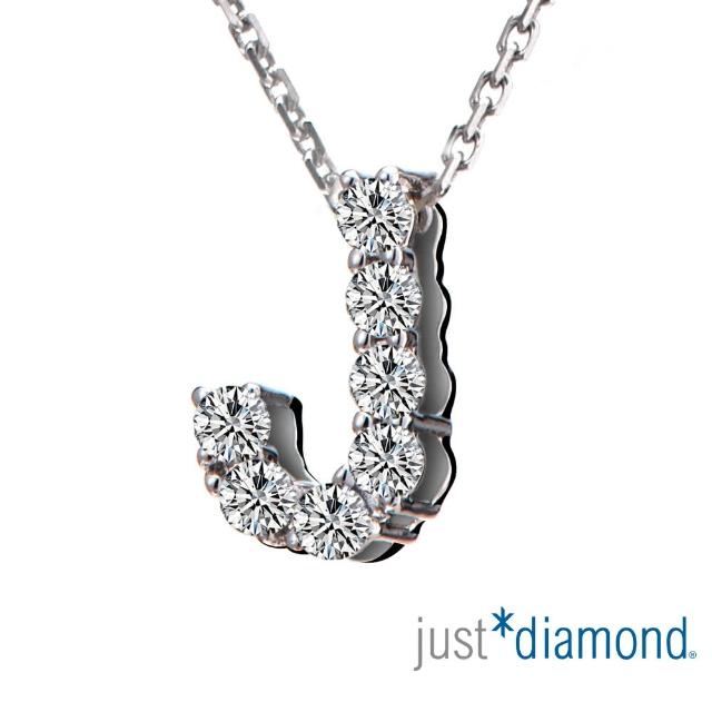 Just Diamond【Just Diamond】Love Words字母系列 18K金鑽石墜子-J