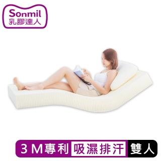 【sonmil乳膠床墊】3M吸濕排汗 10cm乳膠床墊 雙人床墊5尺