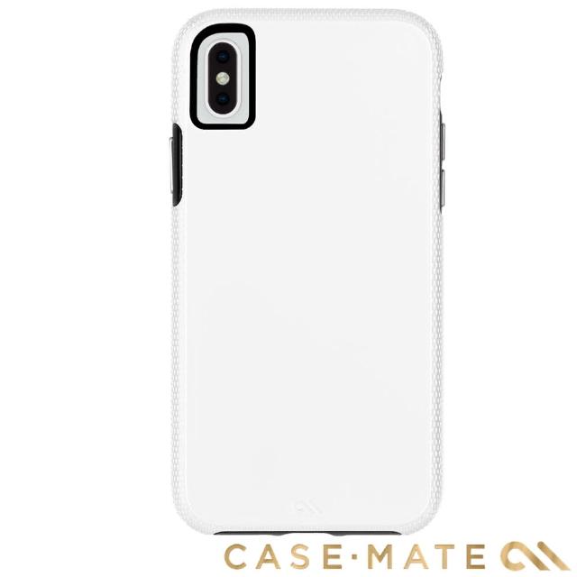 【美國 CASE-MATE】iPhone XS Max Tough Grip(強悍防摔手機保護殼 - 白/黑)