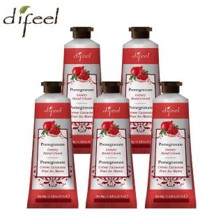 【difeel】蒂妃 紅石榴 角質護手霜 5入組(美國原裝進口)