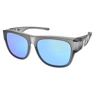 【ZIV 運動太陽眼鏡】外掛式太陽眼鏡(霧透灰-藍水銀#S103 040)