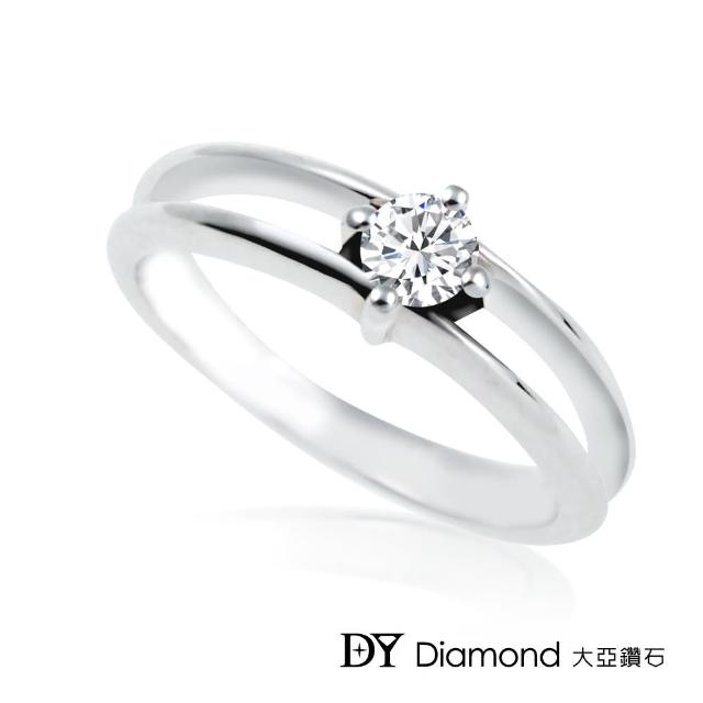 DY Diamond 大亞鑽石【DY Diamond 大亞鑽石】18K金 0.20克拉 時尚鑽石女戒