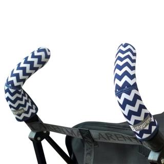 【Choopie】CityGrips 推車手把保護套-雙把手款(藍白波浪)