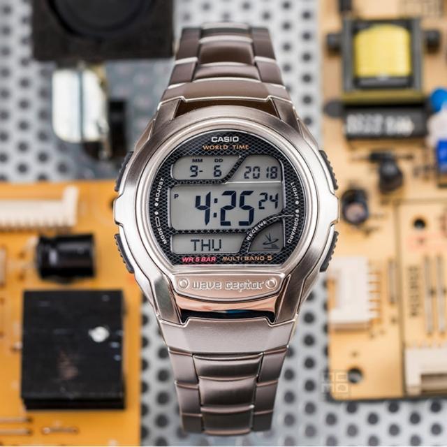 【CASIO 卡西歐】未來時光數位電波腕錶(WV-58DJ-1AJF)